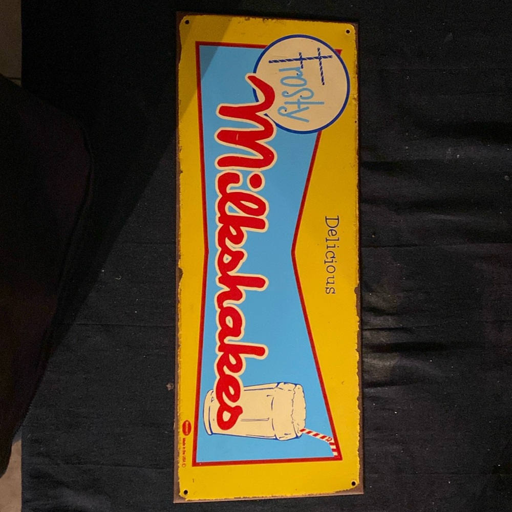 Rare vintage tin sign